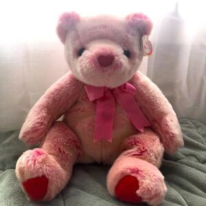 TY Beanie Buddy - Mint Condition Romance Bear - 2001 Retired - With tags